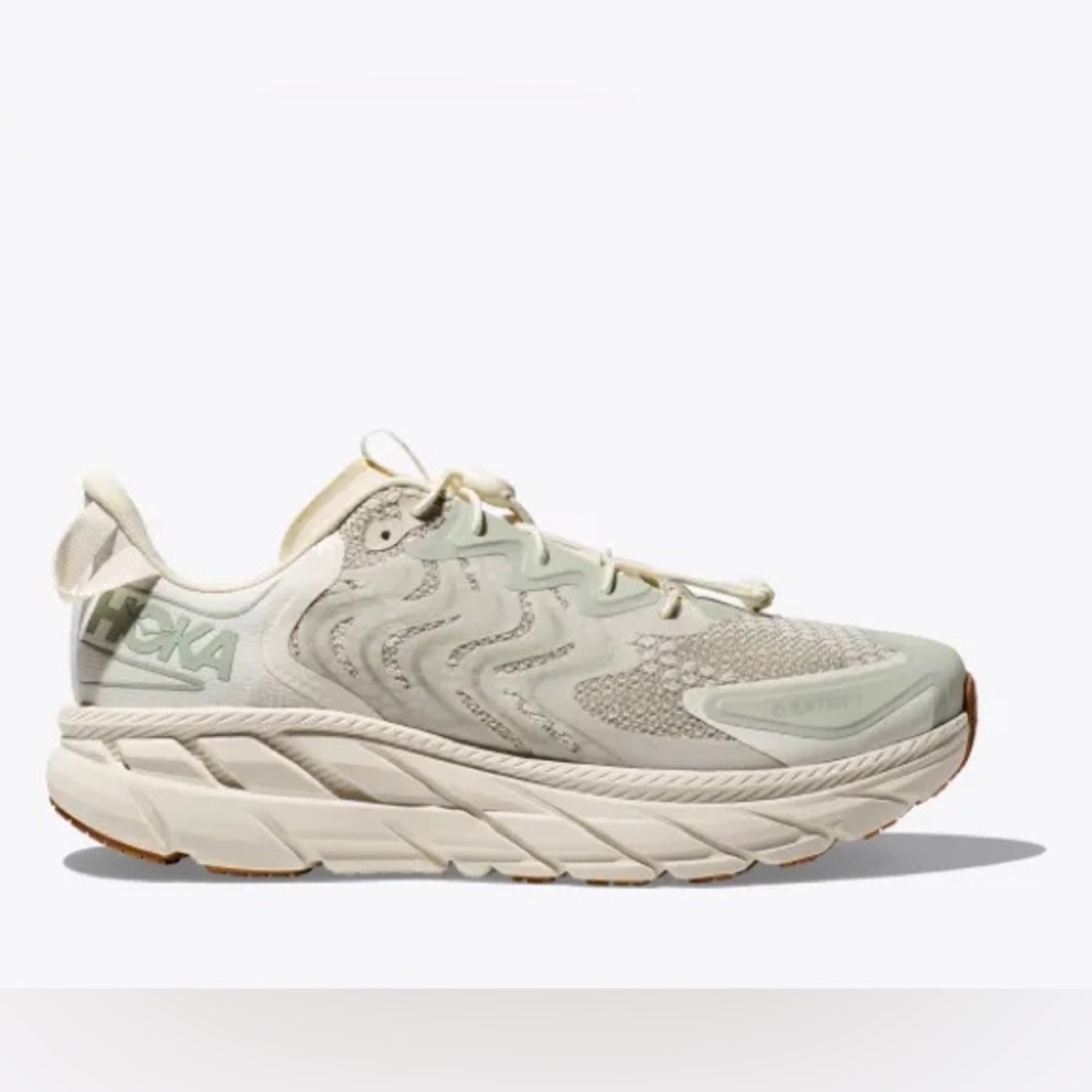 NWT HOKA x Satisfy size W9.5/M7.5 whisper white/celadon tint